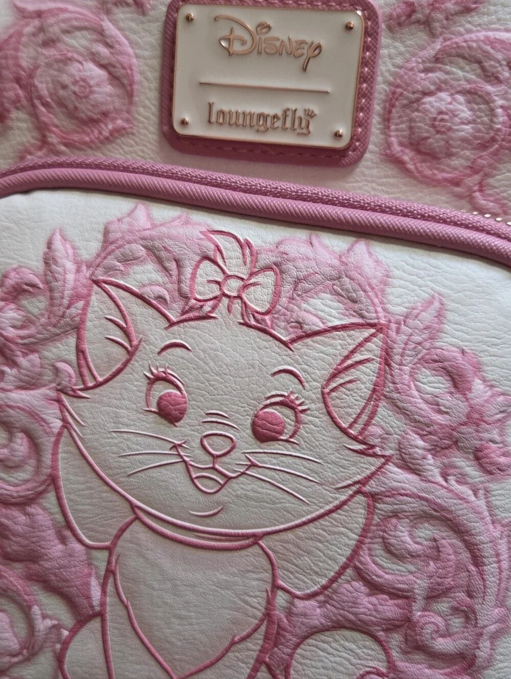 Loungefly Disney The Aristocats Marie Tonal Carving Crossbody Bag